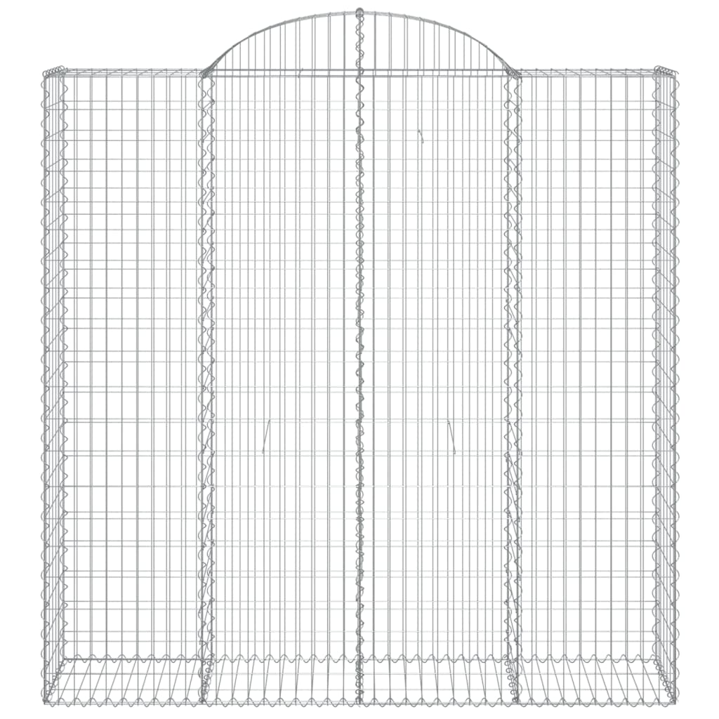 Cesti Gabbioni ad Arco 11 pz 200x50x200/220 cm Ferro Zincato