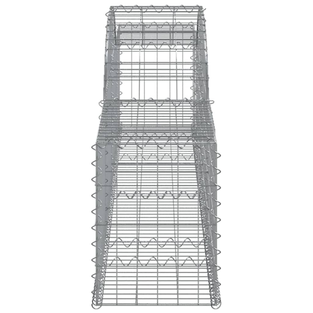 Cesti Gabbioni ad Arco 20 pz 300x30x40/60 cm Ferro Zincato