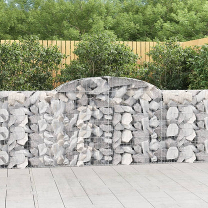 Cesti Gabbioni ad Arco 12 pz 300x30x100/120 cm Ferro Zincato - homemem39