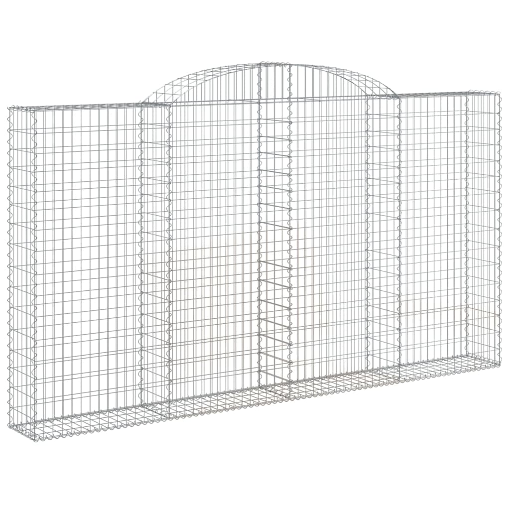 Cesti Gabbioni ad Arco 2 pz 300x30x160/180 cm Ferro Zincato