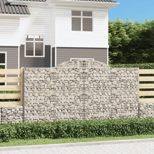Cesti Gabbioni ad Arco 3 pz 300x30x160/180 cm Ferro Zincato | homemem39