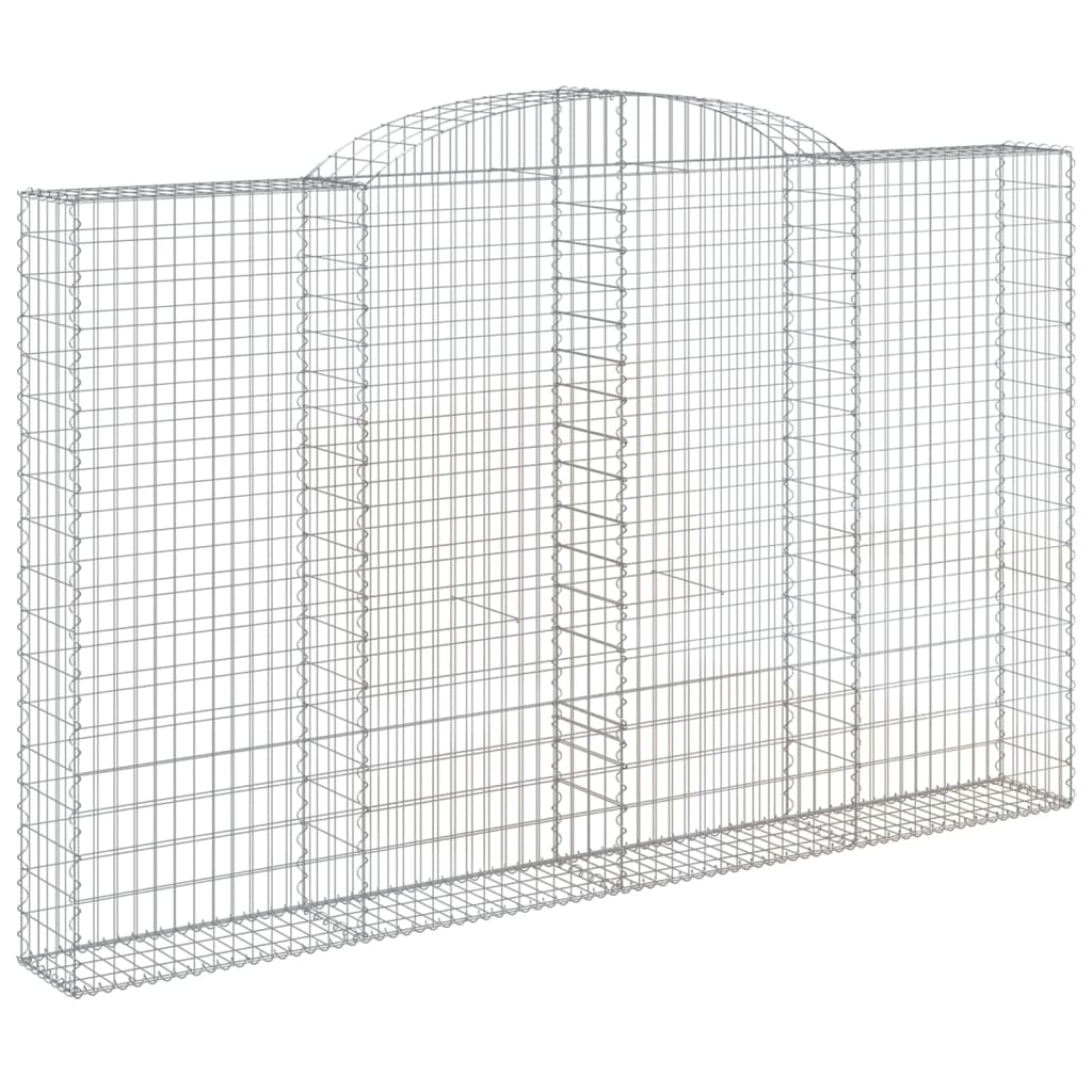 Cesti Gabbioni ad Arco 2 pz 300x30x180/200 cm Ferro Zincato | homemem39