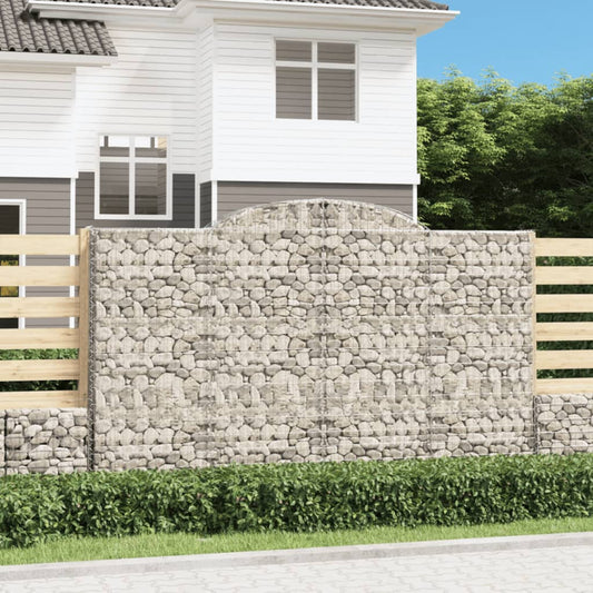 Cesti Gabbioni ad Arco 2 pz 300x30x180/200 cm Ferro Zincato | homemem39
