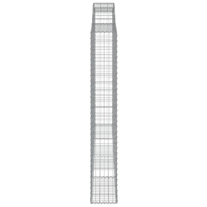 Cesti Gabbioni ad Arco 3 pz 300x30x200/220 cm Ferro Zincato | homemem39