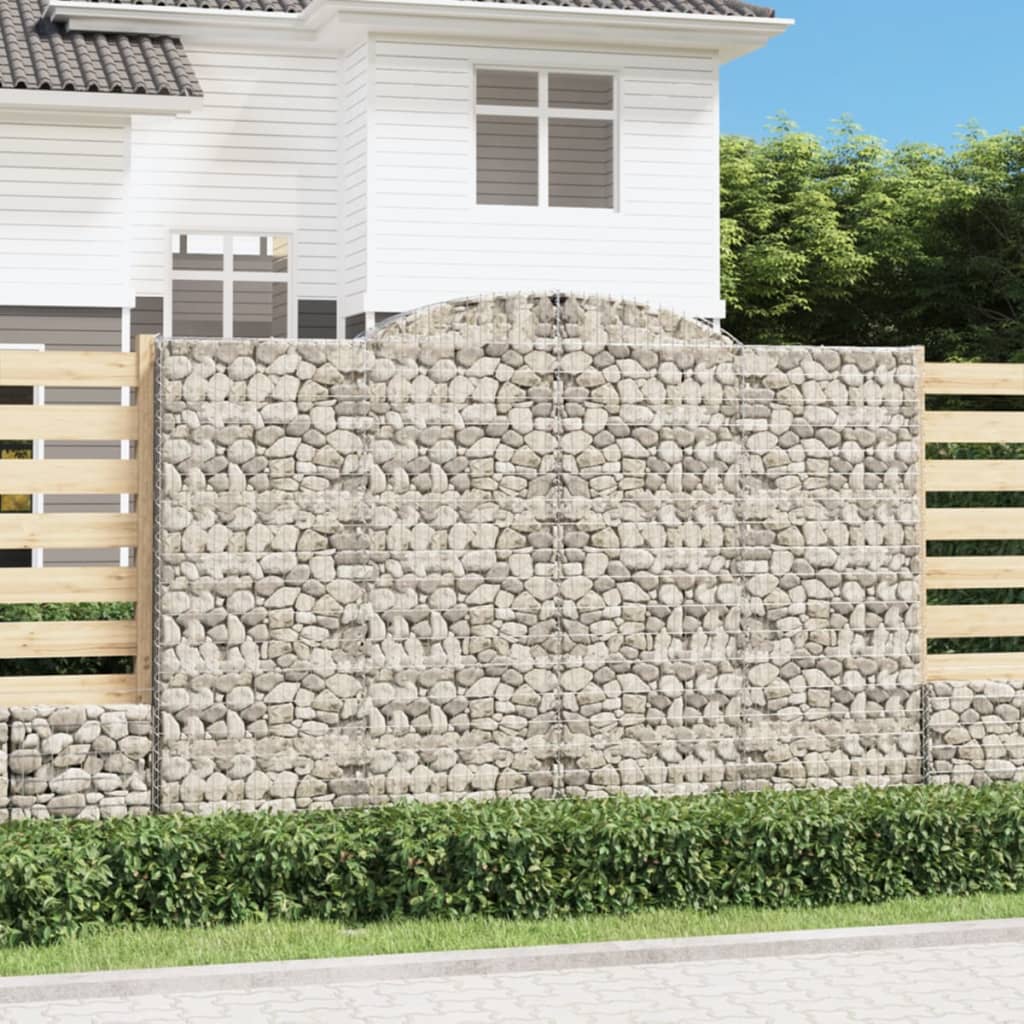 Cesti Gabbioni ad Arco 4 pz 300x30x200/220 cm Ferro Zincato | homemem39