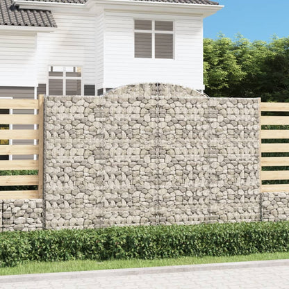 Cesti Gabbioni ad Arco 4 pz 300x30x200/220 cm Ferro Zincato | homemem39