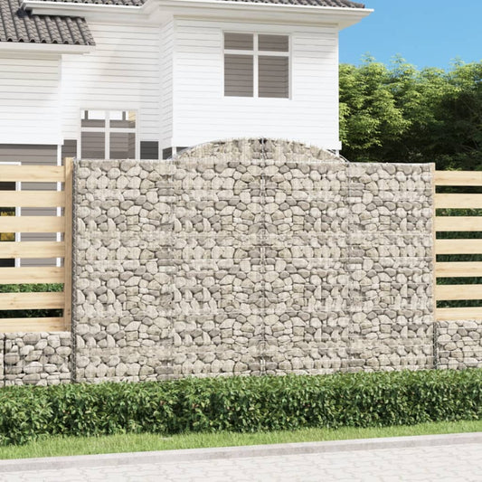 Cesti Gabbioni ad Arco 4 pz 300x30x200/220 cm Ferro Zincato | homemem39