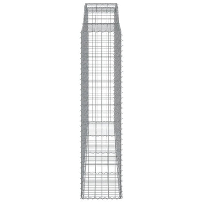 Cesti Gabbioni ad Arco 6 pz 300x50x200/220 cm Ferro Zincato - homemem39