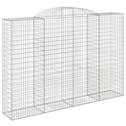 Cesti Gabbioni ad Arco 10 pz 300x50x200/220 cm Ferro Zincato