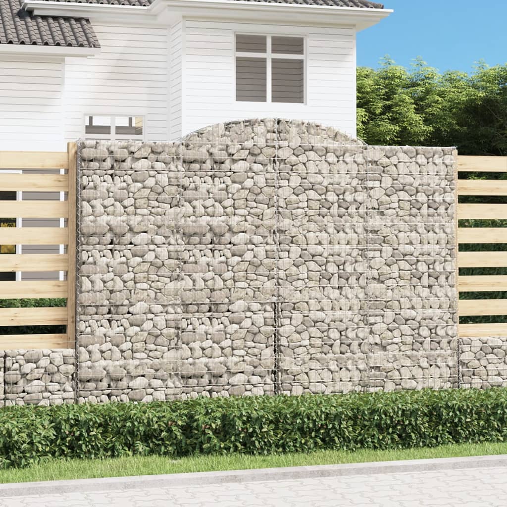 Cesti Gabbioni ad Arco 9 pz 300x50x220/240 cm Ferro Zincato | homemem39