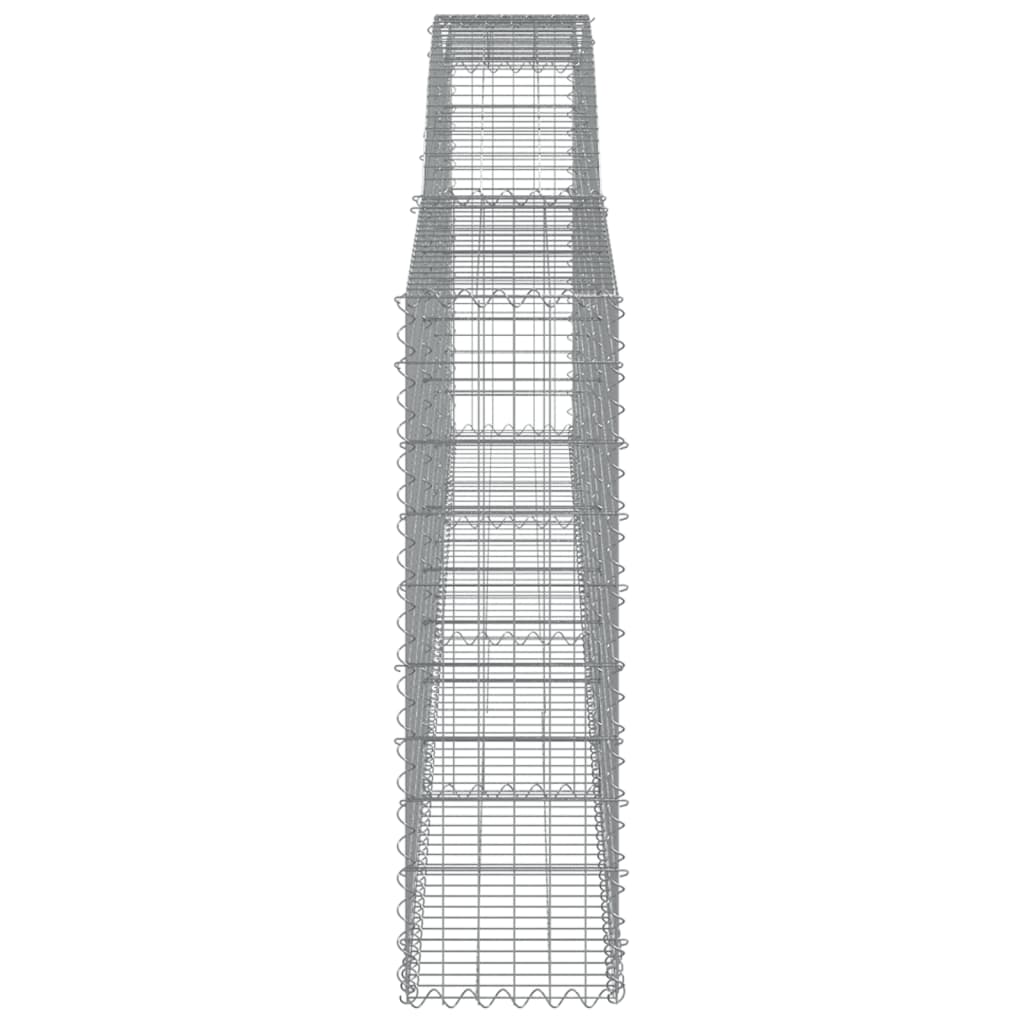 Cesti Gabbioni ad Arco 6 pz 400x30x100/120 cm Ferro Zincato - homemem39