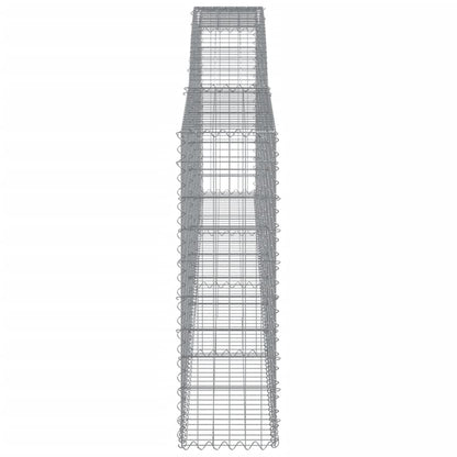Cesti Gabbioni ad Arco 9 pz 400x30x100/120 cm Ferro Zincato - homemem39