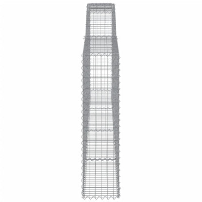 Cesti Gabbioni ad Arco 10 pz 400x30x120/140 cm Ferro Zincato - homemem39