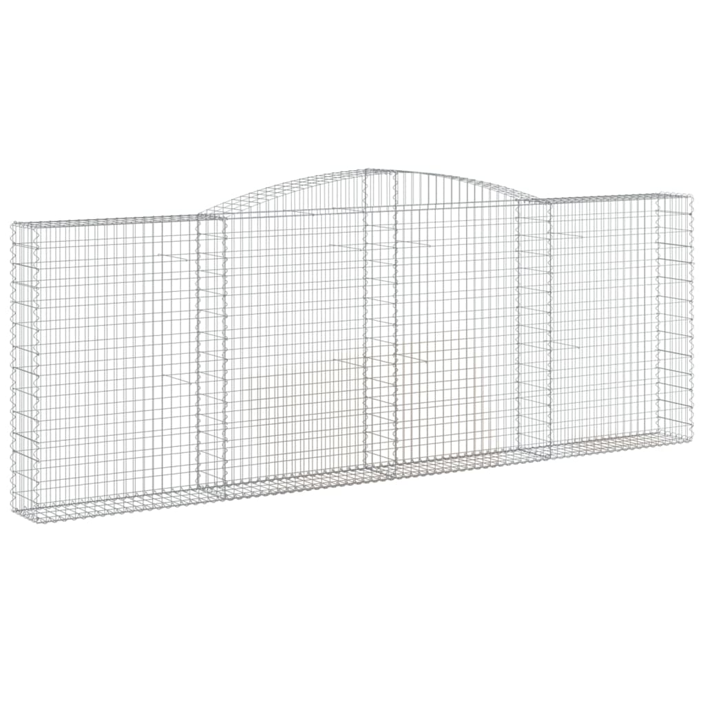 Cesti Gabbioni ad Arco 5 pz 400x30x140/160 cm Ferro Zincato | homemem39