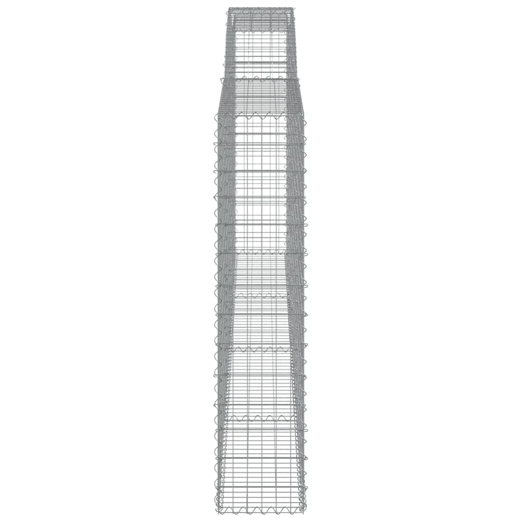Cesti Gabbioni ad Arco 5 pz 400x30x140/160 cm Ferro Zincato | homemem39