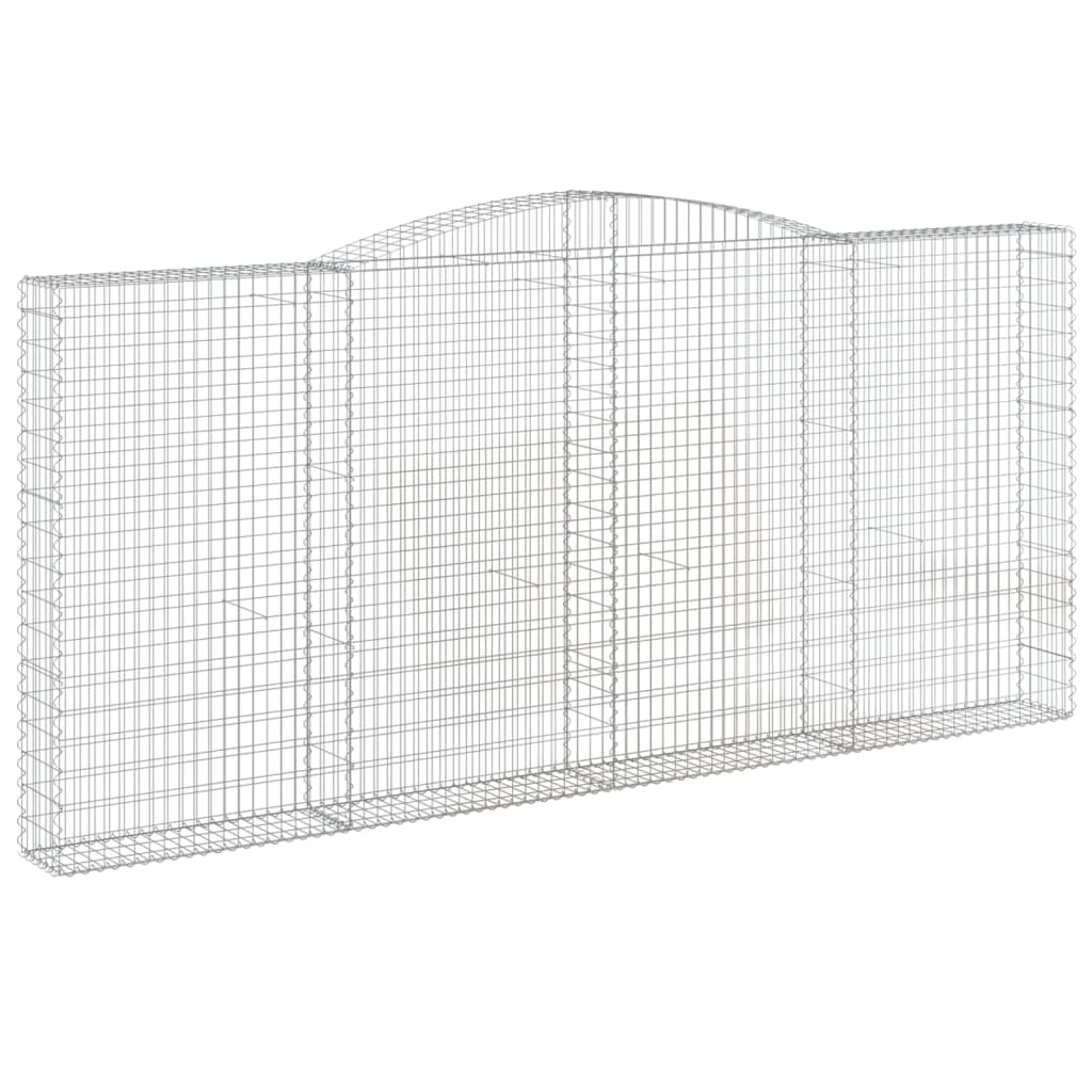Cesti Gabbioni ad Arco 25 pz 400x30x180/200 cm Ferro Zincato | homemem39