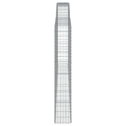 Cesti Gabbioni ad Arco 25 pz 400x30x180/200 cm Ferro Zincato | homemem39