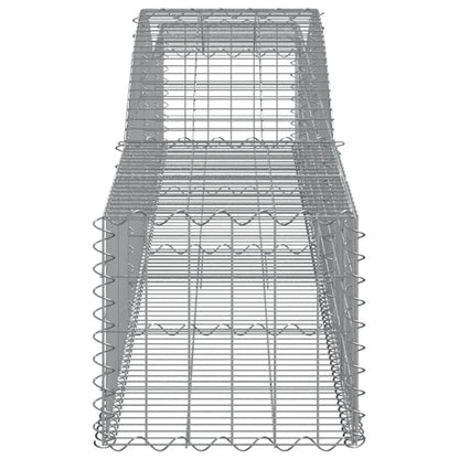 Cesti Gabbioni ad Arco 2 pz 400x50x40/60 cm Ferro Zincato - homemem39
