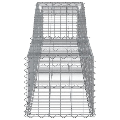 Cesti Gabbioni ad Arco 8 pz 400x50x40/60 cm Ferro Zincato - homemem39