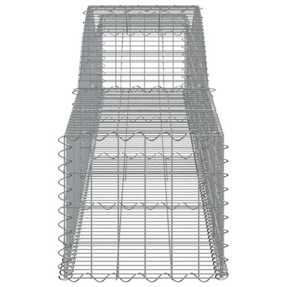 Cesti Gabbioni ad Arco 25 pz 400x50x40/60 cm Ferro Zincato