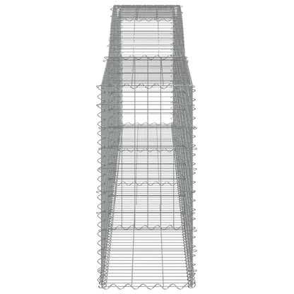 Cesti Gabbioni ad Arco 4 pz 400x50x100/120 cm Ferro Zincato - homemem39