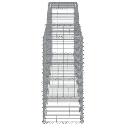 Cesti Gabbioni ad Arco 6 pz 400x50x100/120 cm Ferro Zincato - homemem39