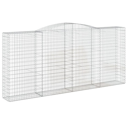 Cesti Gabbioni ad Arco 5 pz 400x50x180/200 cm Ferro Zincato