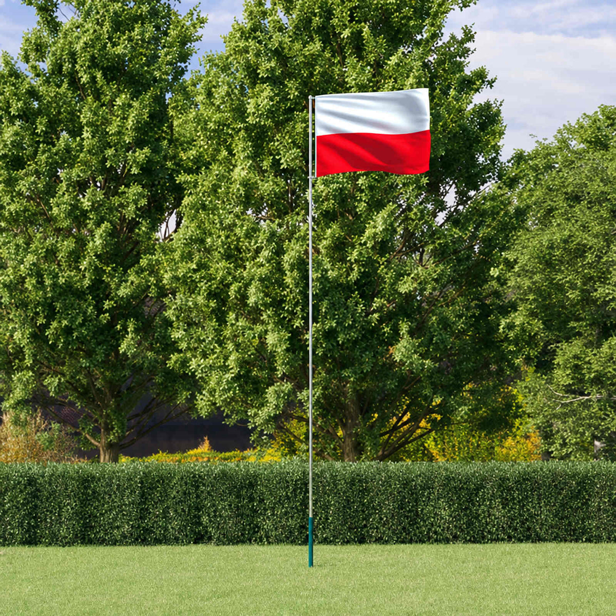 Asta e Bandiera Polonia 5,5 m Alluminio