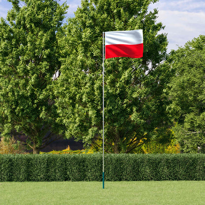 Asta e Bandiera Polonia 5,5 m Alluminio