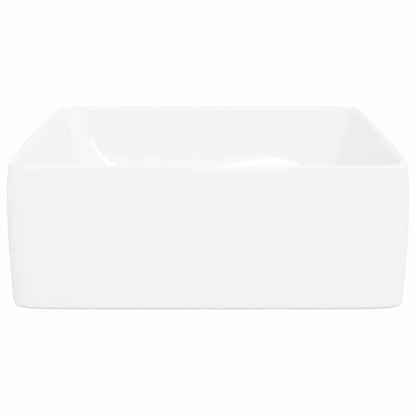 Lavandino Bianco 48x37x13 cm in Ceramica Rettangolare | homemem39