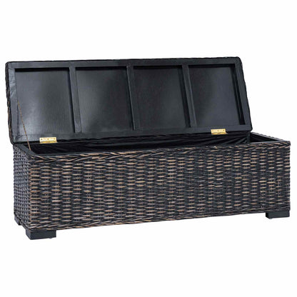 Scatola di Stoccaggio con archiviazione Nero 110 x 35 x 45 cm | homemem39
