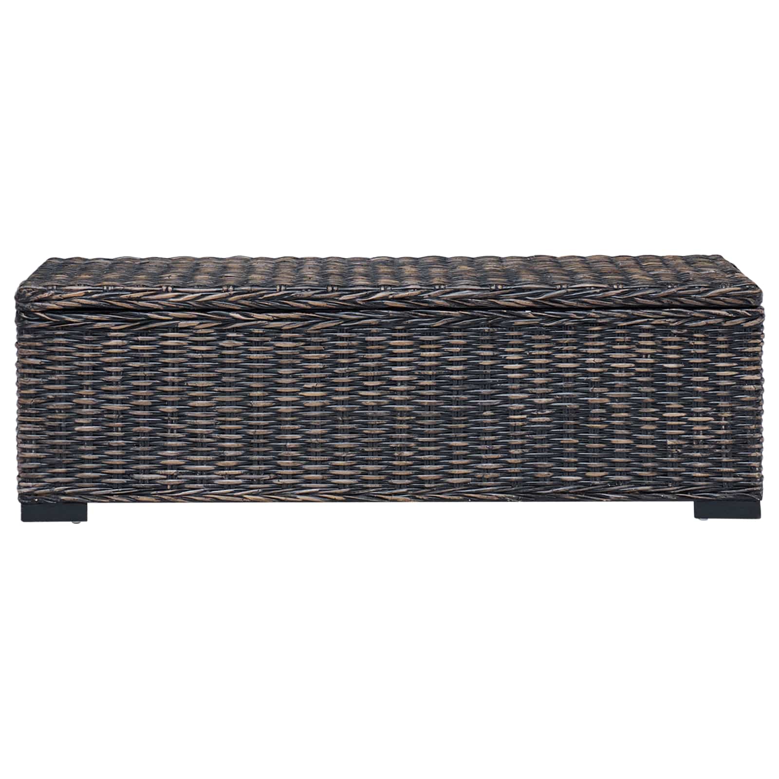 Scatola di Stoccaggio con archiviazione Nero 110 x 35 x 45 cm | homemem39
