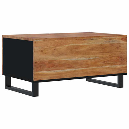 Tavolino da Soggiorno 80x50x40 cm Massello Acacia e Multistrato