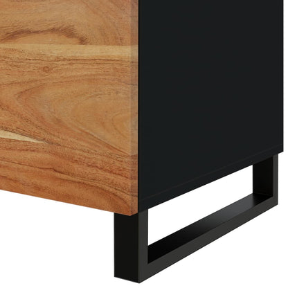 Tavolino da Soggiorno 80x50x40 cm Massello Acacia e Multistrato | homemem39