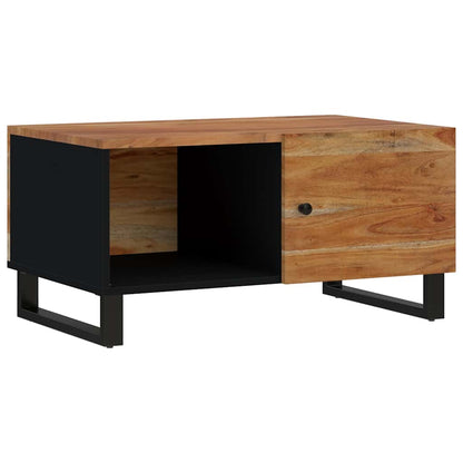 Tavolino da Soggiorno 80x50x40 cm Massello Acacia e Multistrato