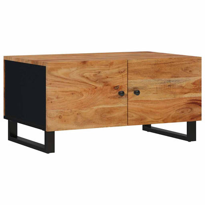 Tavolino da Soggiorno 80x50x40 cm Massello Acacia e Multistrato
