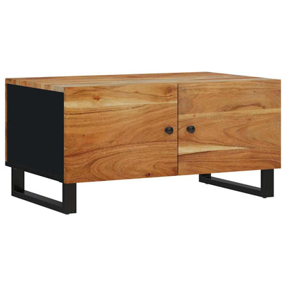 Tavolino da Soggiorno 80x50x40 cm Massello Acacia e Multistrato
