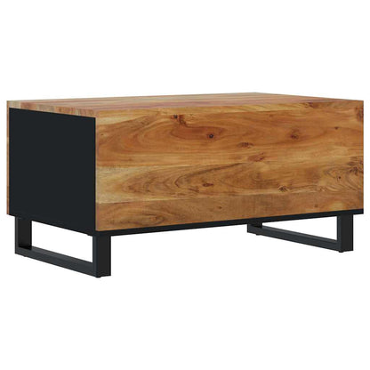 Tavolino da Soggiorno 80x50x40 cm Massello Acacia e Multistrato