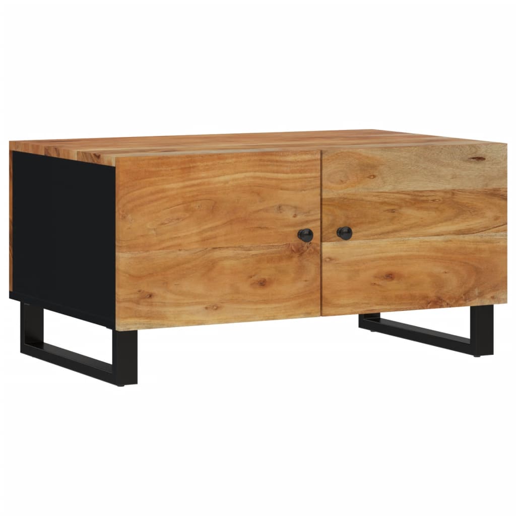 Tavolino da Soggiorno 80x50x40 cm Massello Acacia e Multistrato | homemem39