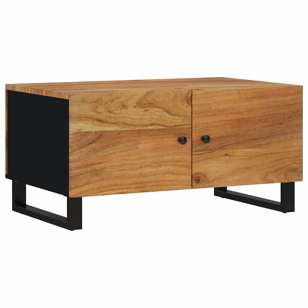 Tavolino da Soggiorno 80x50x40 cm Massello Acacia e Multistrato