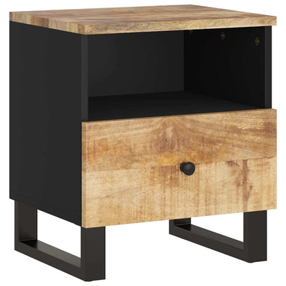 Comodino in Legno Massello di Mango e Legno Multistrato