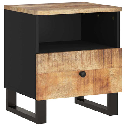 Comodino in Legno Massello di Mango e Legno Multistrato
