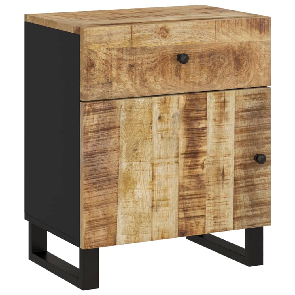 Comodino 50x33x60cm Legno Massello di Mango e Legno Multistrato | homemem39
