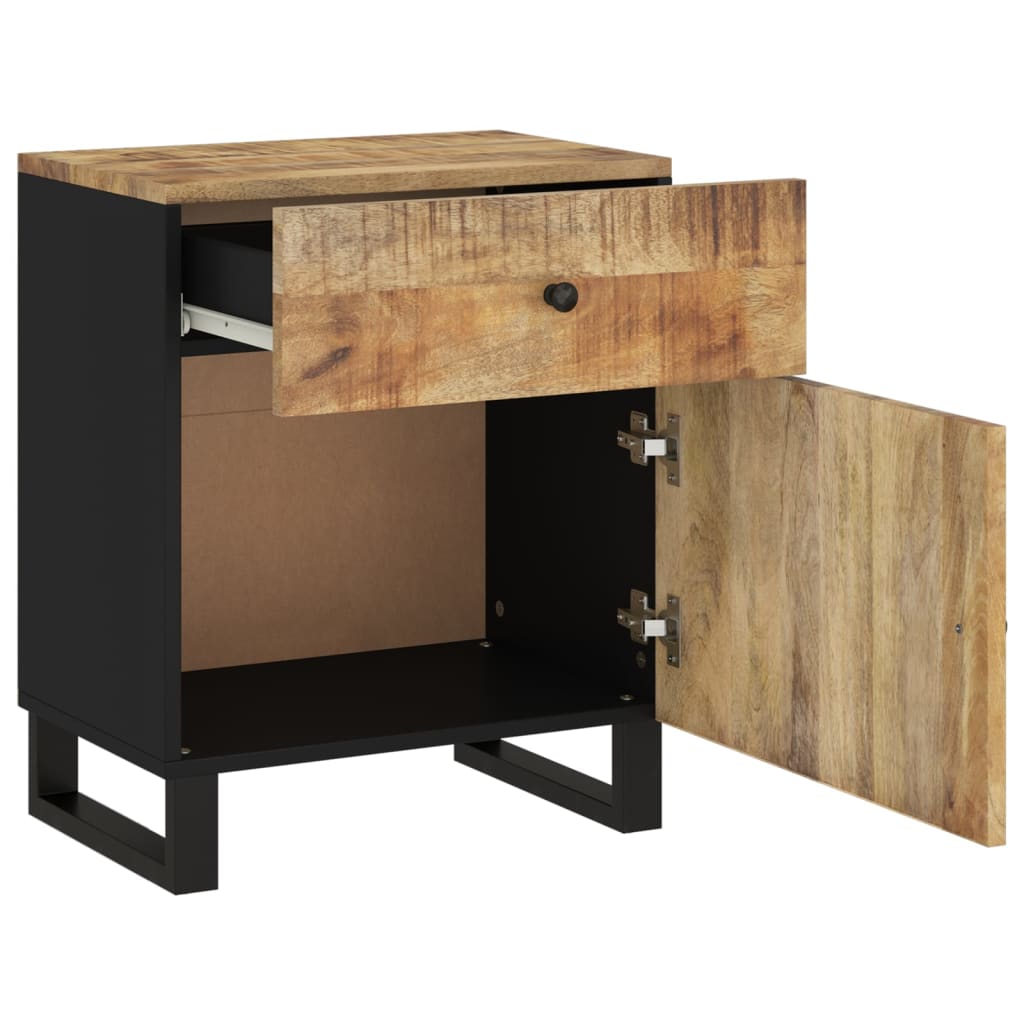 Comodino 50x33x60cm Legno Massello di Mango e Legno Multistrato | homemem39