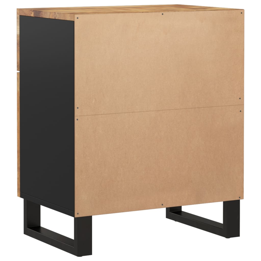 Comodino 50x33x60cm Legno Massello di Mango e Legno Multistrato | homemem39