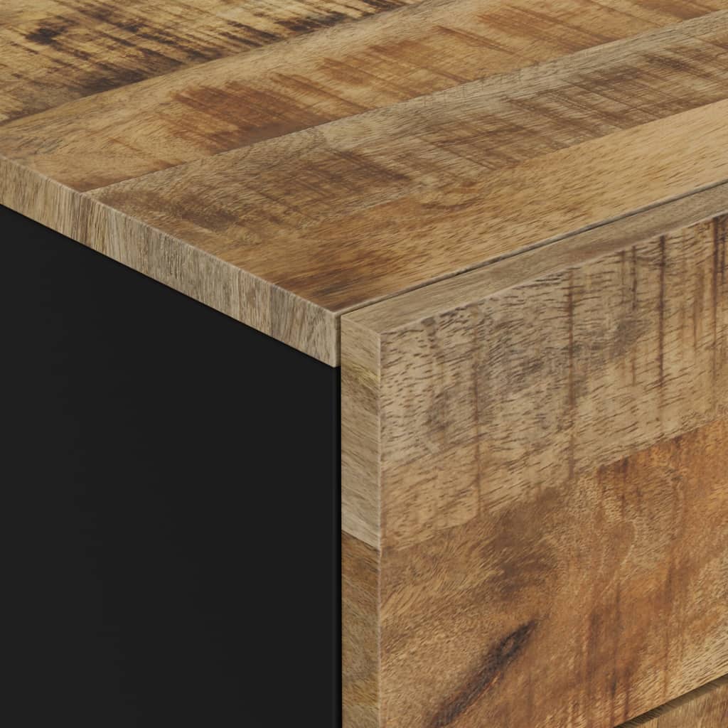 Comodino 50x33x60cm Legno Massello di Mango e Legno Multistrato | homemem39