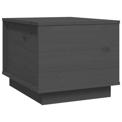 Tavolino da Salotto Grigio 40x50x35 cm Legno Massello di Pino | homemem39