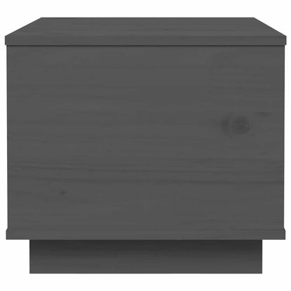 Tavolino da Salotto Grigio 40x50x35 cm Legno Massello di Pino | homemem39