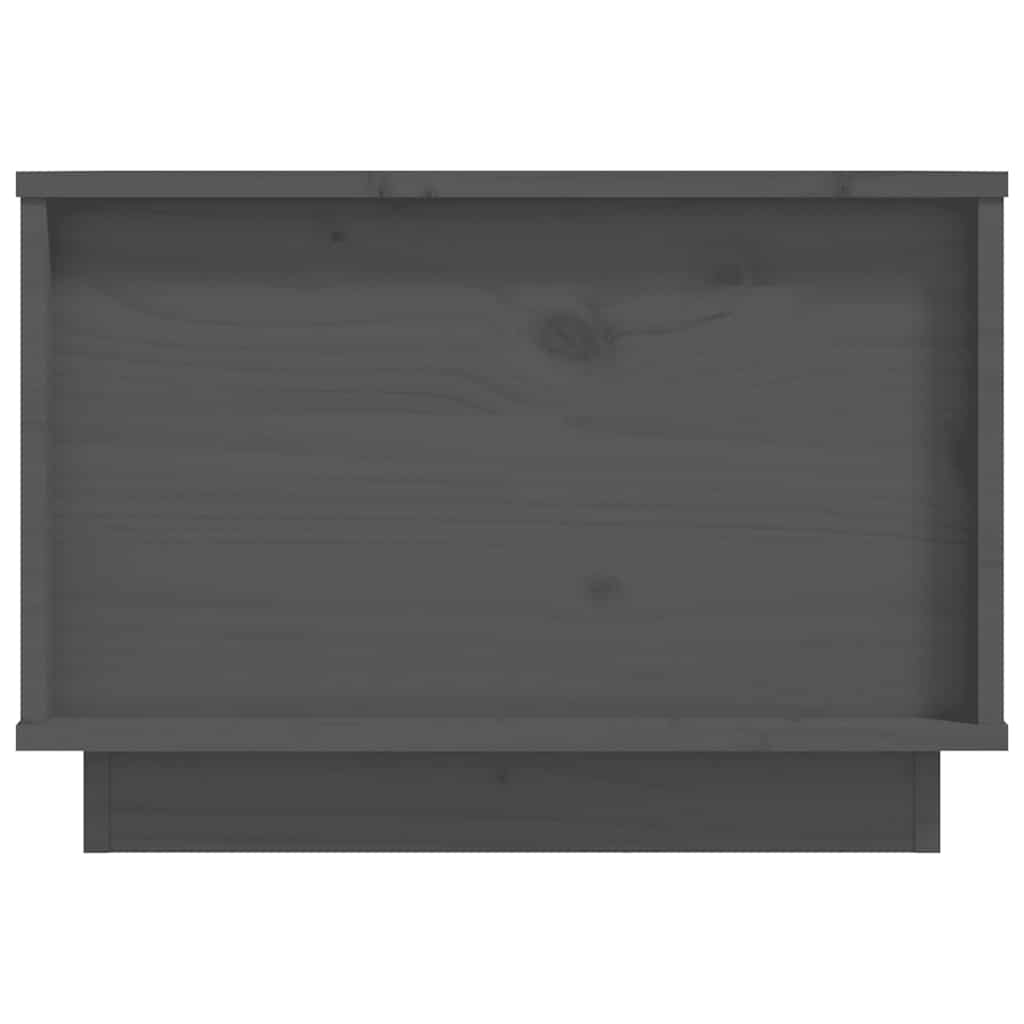Tavolino da Salotto Grigio 40x50x35 cm Legno Massello di Pino | homemem39