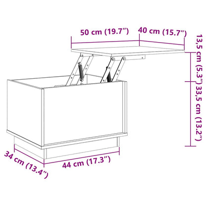 Tavolino da Salotto Grigio 40x50x35 cm Legno Massello di Pino